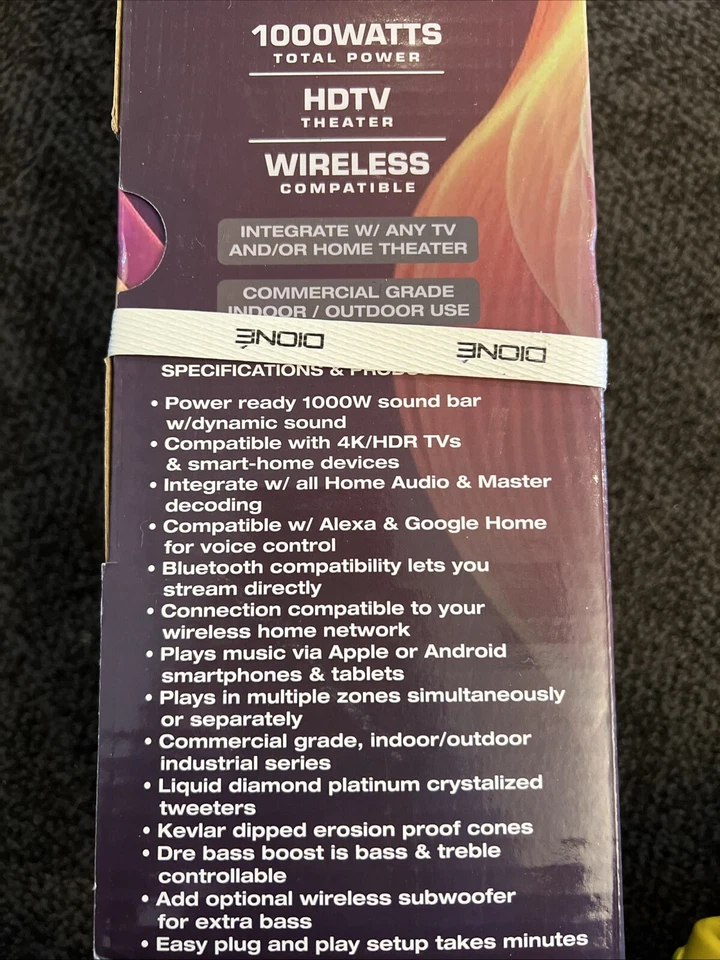 Barra de sonido interior/exterior de grado comercial Dioné Smartsound Foto 2 de 4