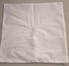 Pillow Cover Soft Plush Solid White Zipper Bottom 274201