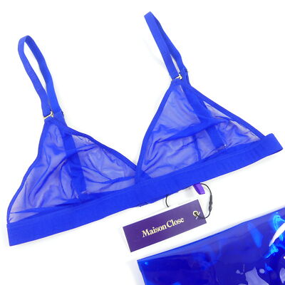 Maison close top triangle bra blue size FR 36 / US 4 / DE 34
