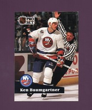 1991 Pro Set Ken Baumgartner #432 - New York Islanders