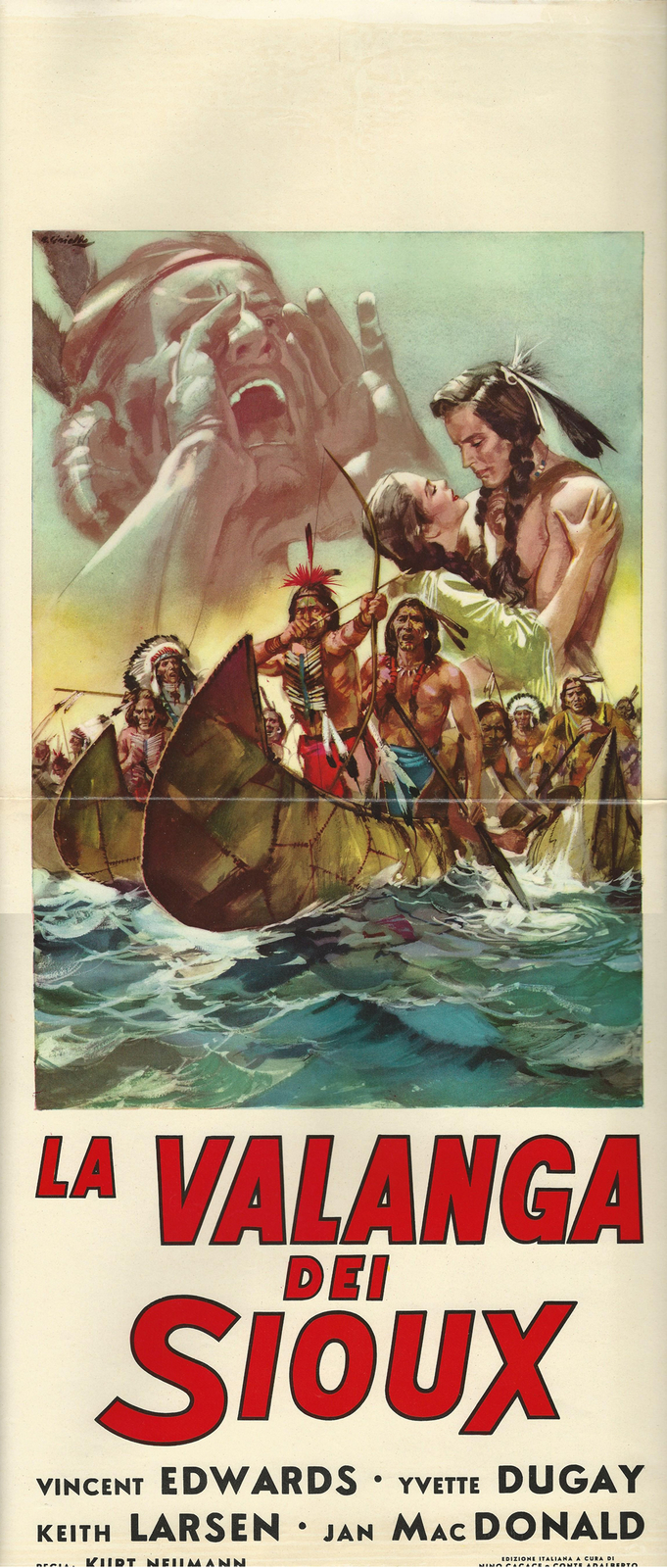 Locandina di La valanga dei sioux (1952)