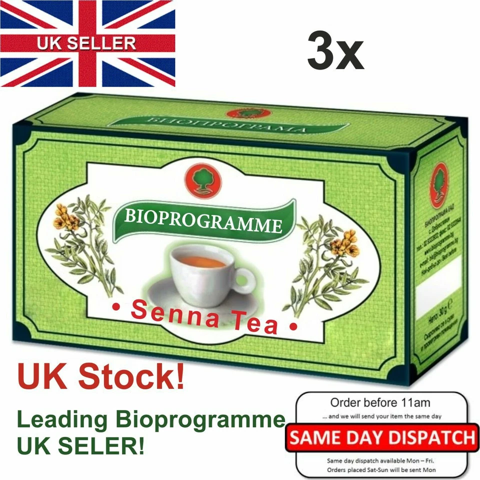 SENNA TEA - 3 x BOX 100% Natural product /Colon Cleansing /Detox/ UK STOCK