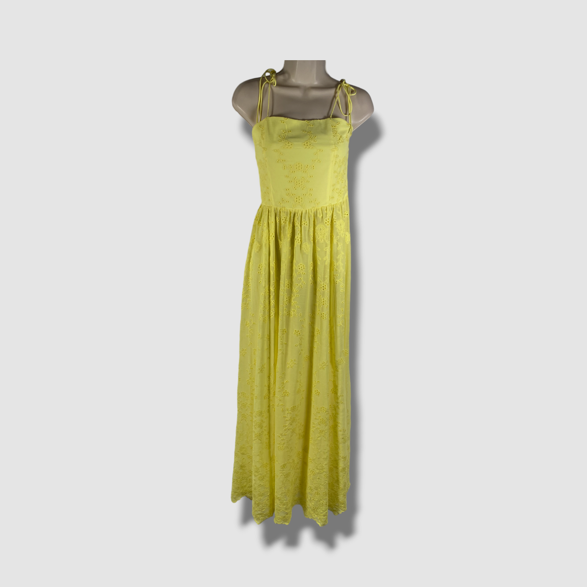yellow alice and olivia dress + Adley Women's Round Neck Sleeveless Drop Waist P TheFabNest Midweight ruffled jersey fabric alice + olivia - Milta