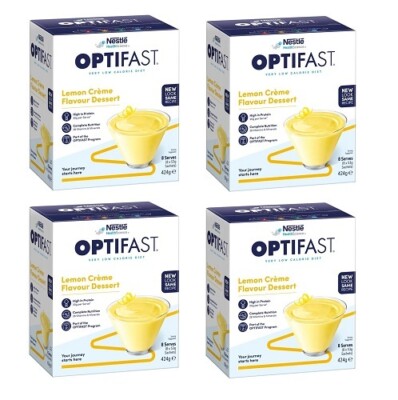 x Optifast VLCD Lemon Creme Dessert 53g x UK