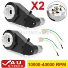 2x 12V 10000-40000RPM Electric Motor Gear Box For Children Kids Ride On Bike Car