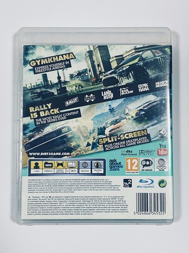 Dirt 3 PS3 Playstation 3 PAL "UK Release" "NM" - Picture 2 of 2