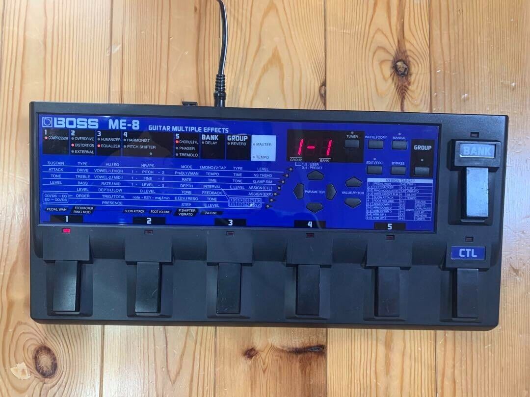 Boss ME-8 Guitar Multiple Effects Pedals Confirmed Operation Boss ME-8 Guitar Multiple Effects Pedals Confirmed Operation