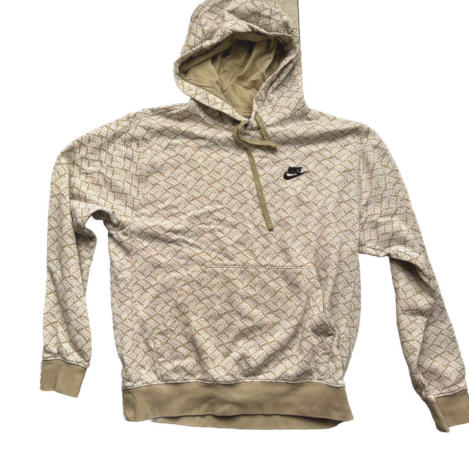 Nike Sportswear Sport Essentials Men S Pullover Hoodie All over Print Limestone