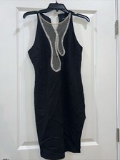 Fashion Nova Embellished Rhinestone Dress Size S - Small defect
