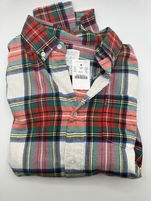 CREWCUTS BOYS SZ 14 FLANNEL SHIRT NWT BUTTON DOWN