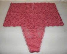 Victoria's Secret Dream Angels High-Rise/High Waist Thong Panty XL - Lady Pink