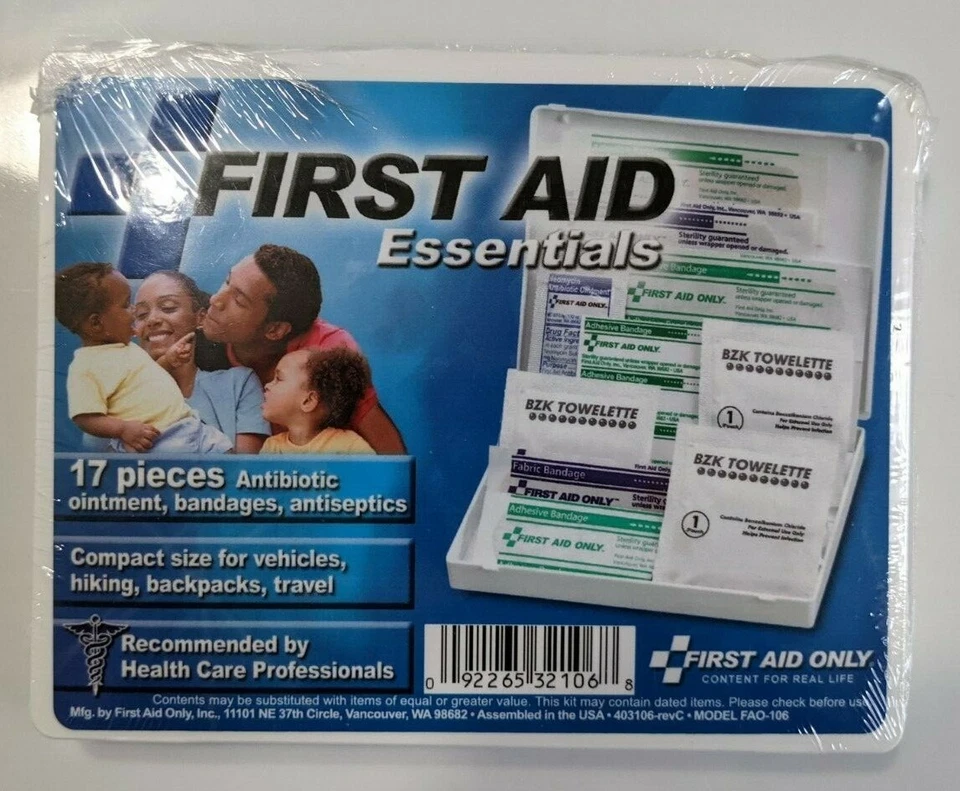 LOT of 48: First Aid Emergency Travel Kit Medical Band-Aids and More-  EXPIRED - Image 3 of 4