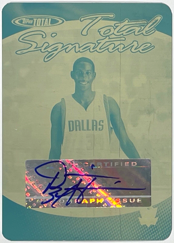 2004-05 Topps Total Signature Yellow Print Plate Devin Harris Auto RC #TS-DH 1/1