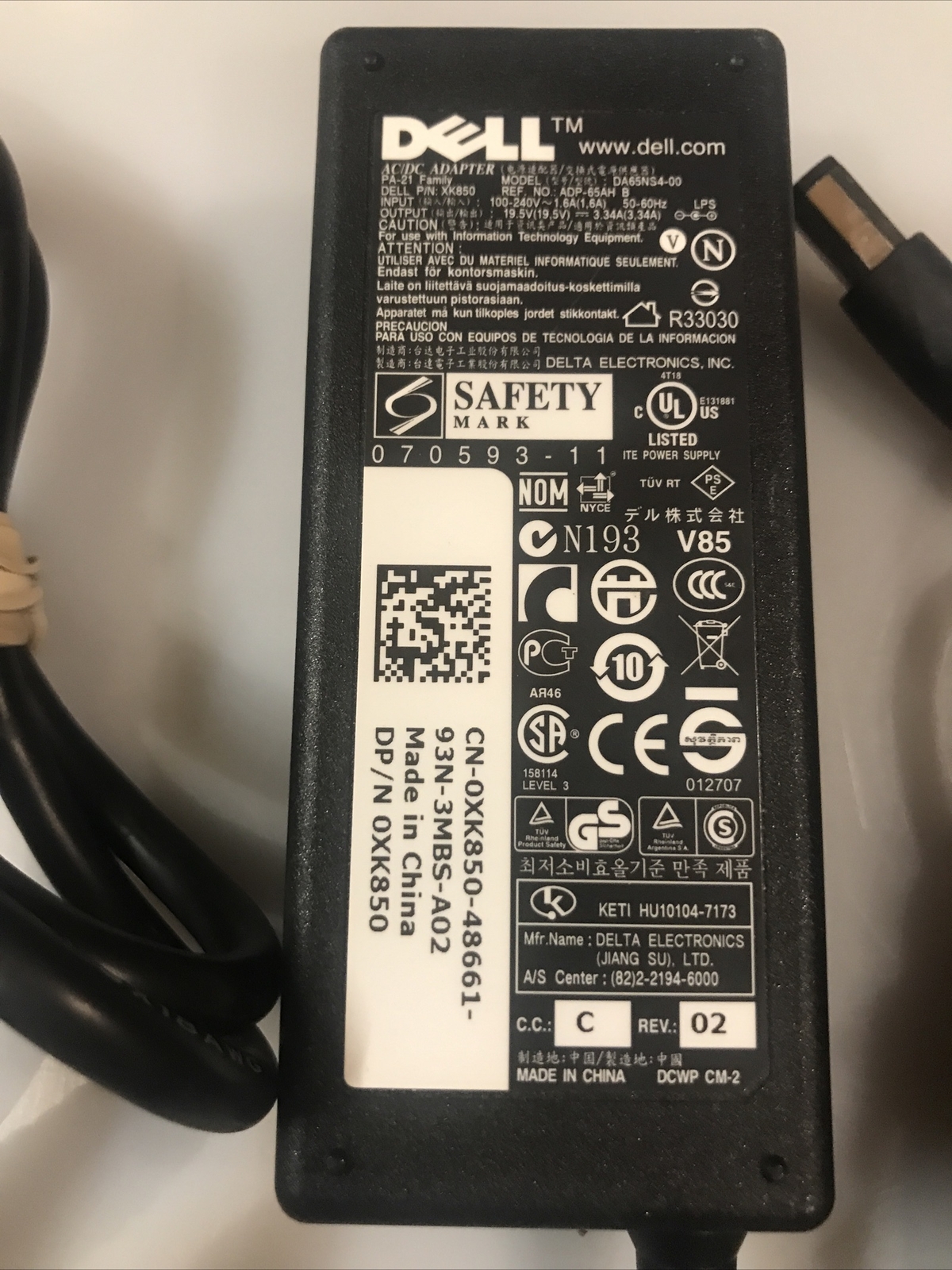 45w Alientatore Caricatore Per Dell, Adattatore Caricabatterie Per - Foto 4