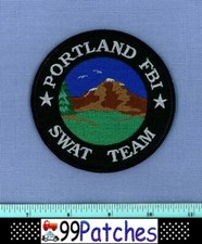 FBI SWAT PORTLAND OREGON Federal Police Shoulder Patch SNOW MOUNTAIN TACTICAL 8A