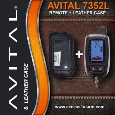 Avital 7352L 2-Way LCD Remote Control WITH Leather Case For The Avital 5303
