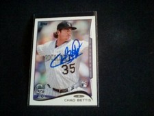 Chad Bettis Rockies signed card