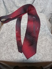 WEMBLEY Mens Tie  58" Red and Black  Nice Tie.