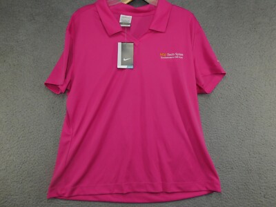 NWT Nike Golf Womens Shirt VCU Health System Environmental Services Pink 2XL