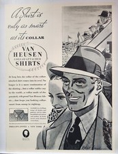 1937 Van Heusen Shirts Original Print Ad Life...