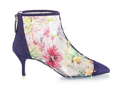 Authentic Loriblu Suede Italian New Collection Bootie Sizes 6,7,8,9,10,11 Violet