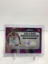 2023-24 Prizm Draft - College Penmanship PURPLE ICE AUTO - Timmy Allen 18/99