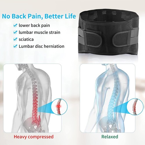Soporte médico aglutinante abdominal hernia quirúrgica espalda baja frenillos alivio del dolor - Imagen 7 de 19