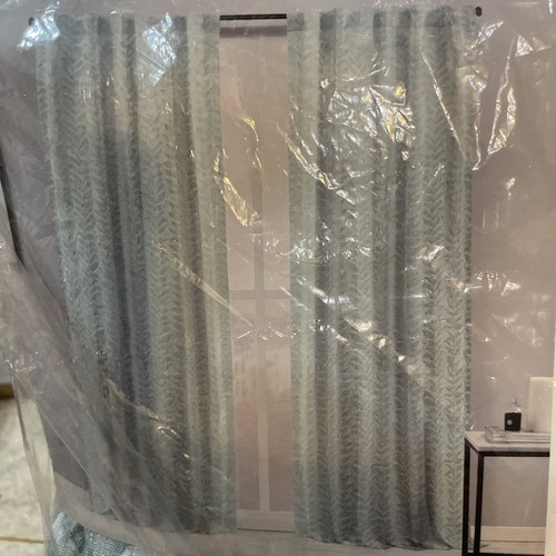 Elle Decor Rod Pocket Curtains Set Ellis Botanical Green | 2 - 54x92 See Pics 😍 - Picture 5 of 7