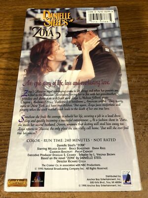 Danielle Steel's Zoya VHS Used Movie VCR Video Tape Melissa
