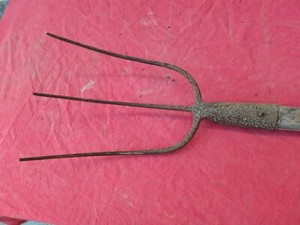 Antique Vintage Era 3 Point FORK FORK WITHOUT HANDLE