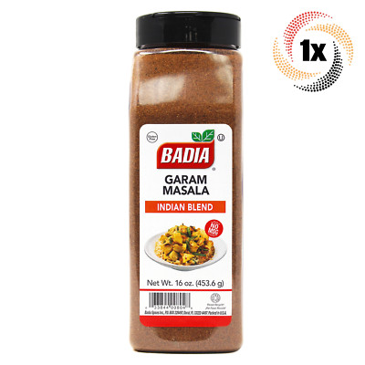 1x Shaker Badia Garam Masala Indian Blend Seasoning | 16oz | Kosher & MSG Free