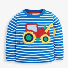 Jojo Maman Bebe Tractor Arm Applique Top