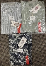 Tailor Vintage SS Woven button Down 👕DARK Blue S,M,XL Green S,M,XL BLUE S,M,L