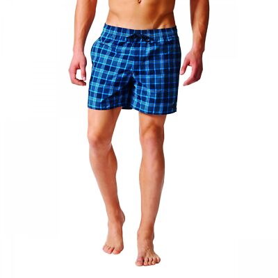 adidas Performance Check SHORT SL Herren Badehose Badeshort Hose blau 