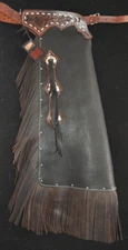 Custom Made Leather Chinks/Black Chaps/Made In USA