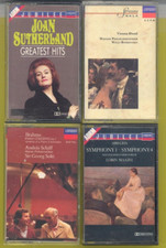 Classical Music Cassette:Brahms,Sibelius, Sutherland, Strauss / London Tape Asst
