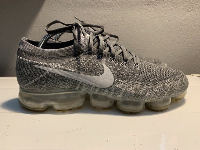 nike vapormax flyknit grey mens