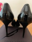 Brian Atwood Paten Leather Black Stilettoes Shoes 38/8 — photo 6