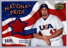 2004 Upper Deck UD Baseball National Pride Graham Koonce ROOKIE JERSEY TEAM USA