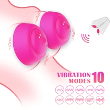 Vibrating Breast Nipple Clamps Clit Clip Vibrator SM Bondage Sex Toys for Women