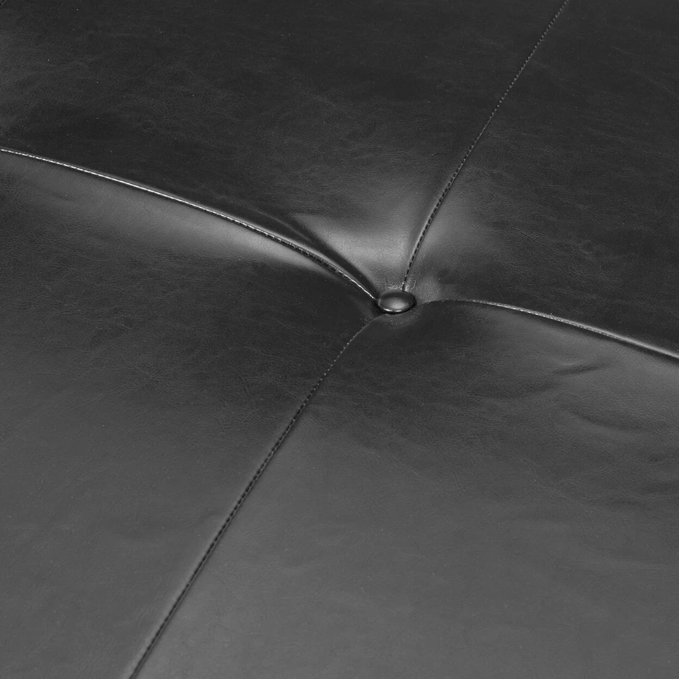 Otomana de cóctel rectangular SAFAVIEH Fulton | Negra | Foto 4 de 4