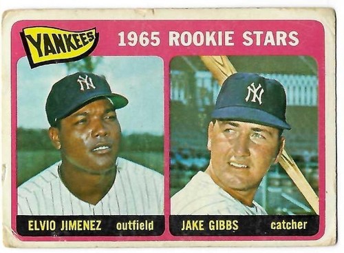 1965 O-PEE-CHEE #226 yankee rookies jake gibbs - elvio jimenez HIGH # - Picture 1 of 2