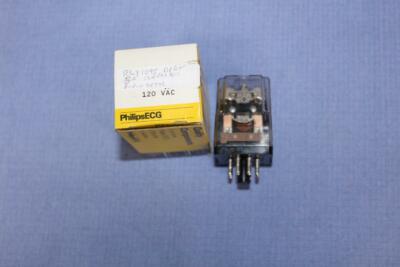ECG RLY1095 DPDT Relay 5A-120VAC 8-Pin Octal General Purpose Phillips