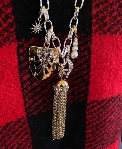 Lulu Frost Silver-tone Charm Necklace MSRP $350 New - Picture 8 of 11