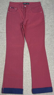 Revolt Jeans Co. Womens Vtg Made In Hong Kong Red Jeans Size 11 (Actual 29x28.5)