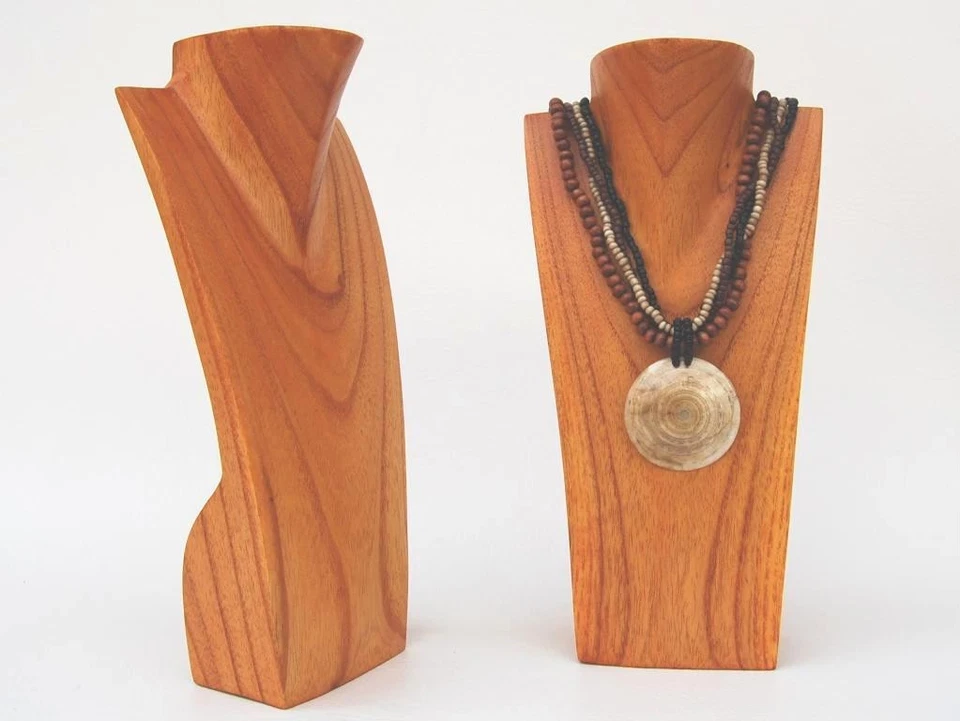 BUANA Kettenständer, Display, Ständer Kettendisplay Schmuckständer, Holz 30cm, 1A Ware