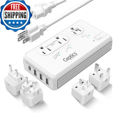 Ceptics 2000W Voltage Converter For Travel 220V To 110V Converter W/Type C E/F