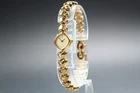 Vtg.1987 [N MINT] SEIKO 1E20-5280 Bracelet Heart Gold Quartz Ladies Watch JAPAN