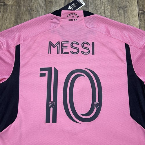 Adidas Inter Miami CF Lionel Messi Authentic Soccer Jersey Men’s Large NWT $180 - Picture 7 of 12