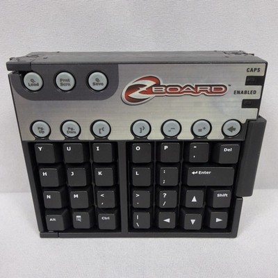 Ideazon ZBoard Crossfire Gaming Keyset Folding Insert Overlay Only Vtg Black OEM